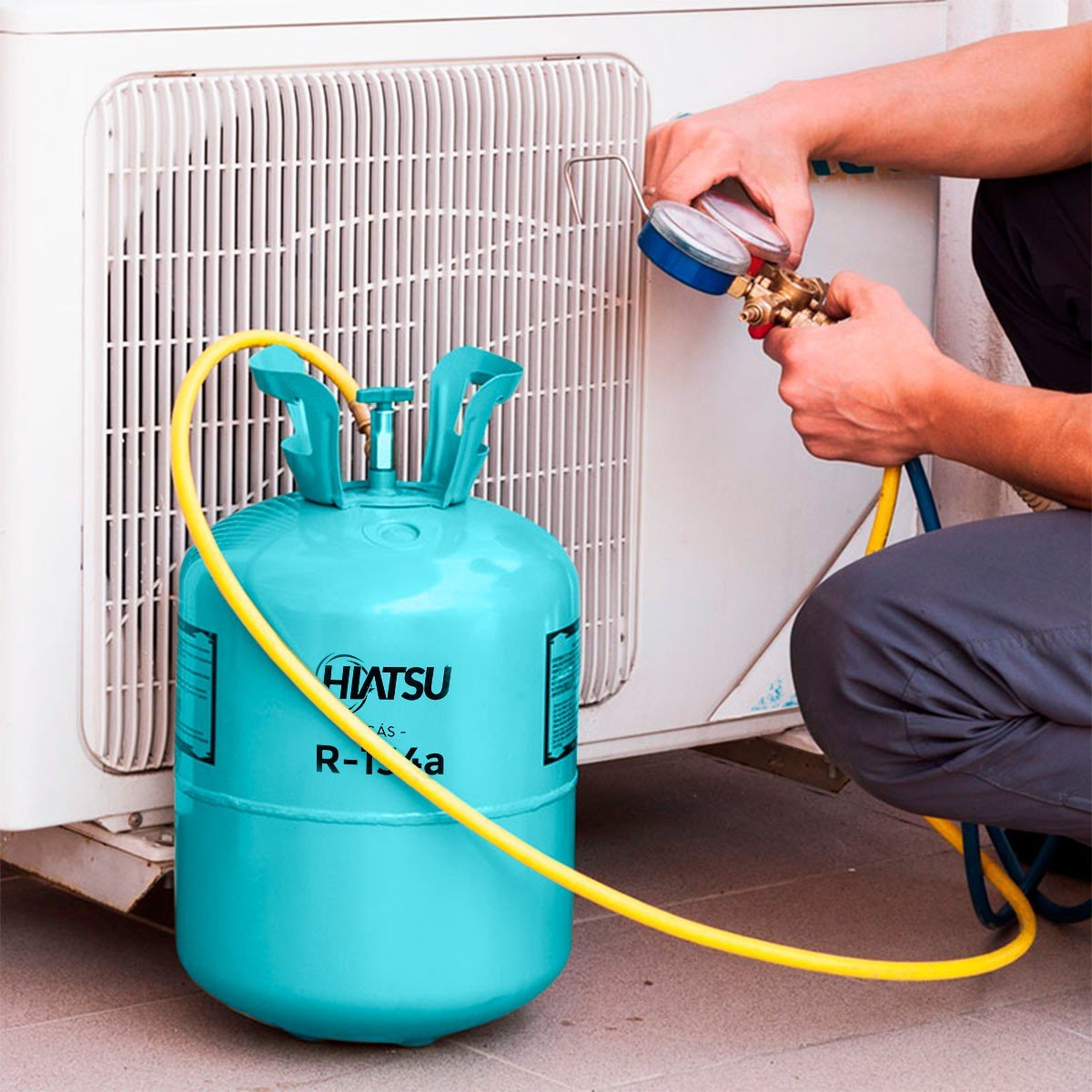 Gás Refrigerante R-134a Botija De 13,6kg - Hiatsu - Único
