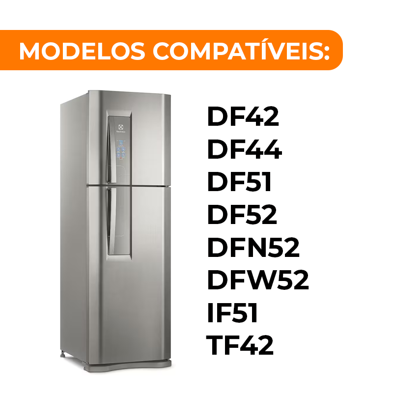 Puxador Porta 44,5cm Geladeira Df42 Df44 Df51 Electrolux 70202243