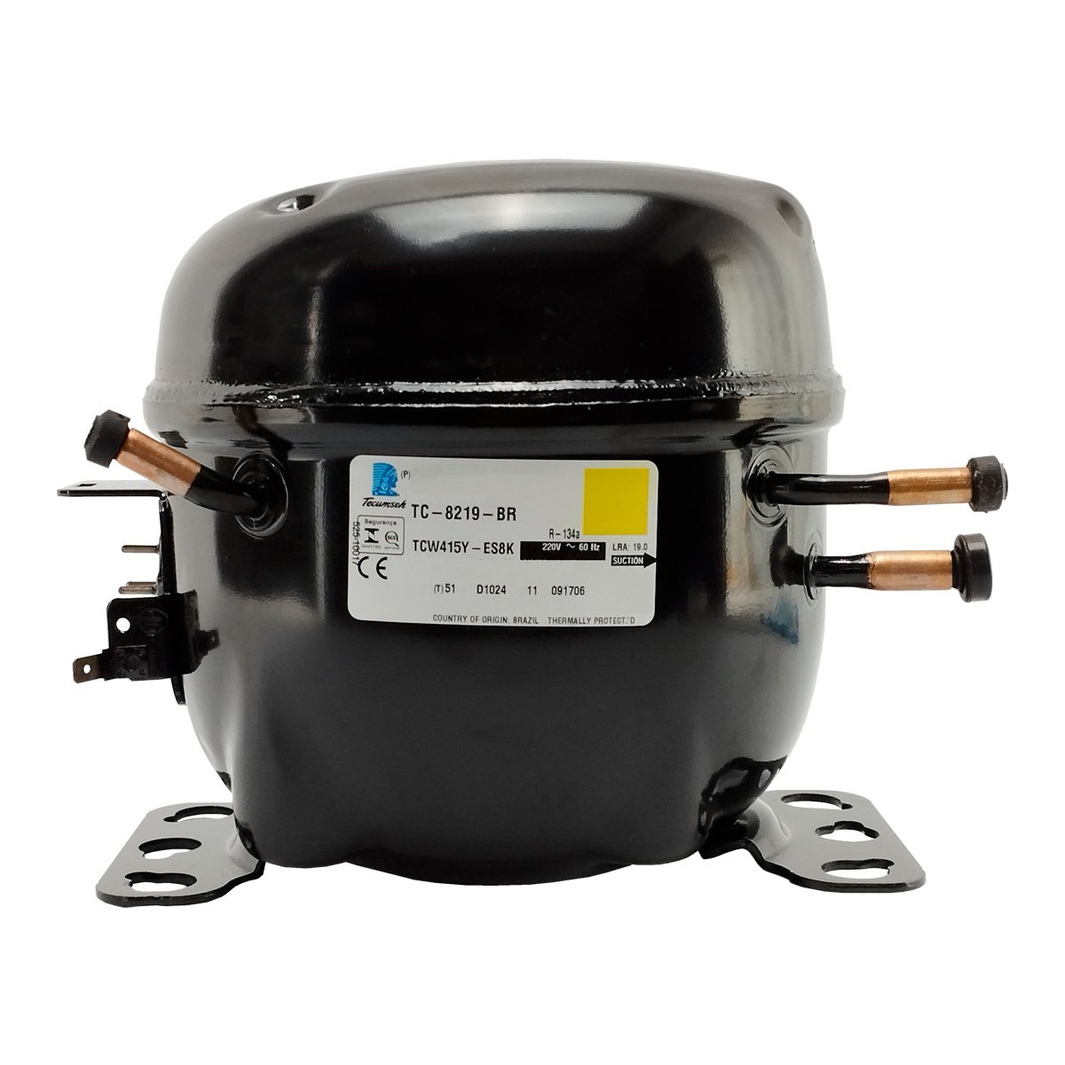 Compressor TC-8219-BR TCW415Y-ES8K Tecumseh 1/2 HP 220V R134A