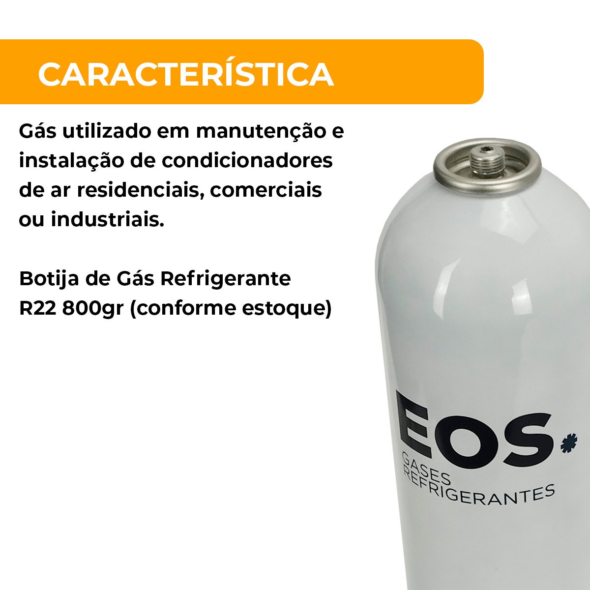 Gás Refrigerante R22 com Válvula Perfuradora