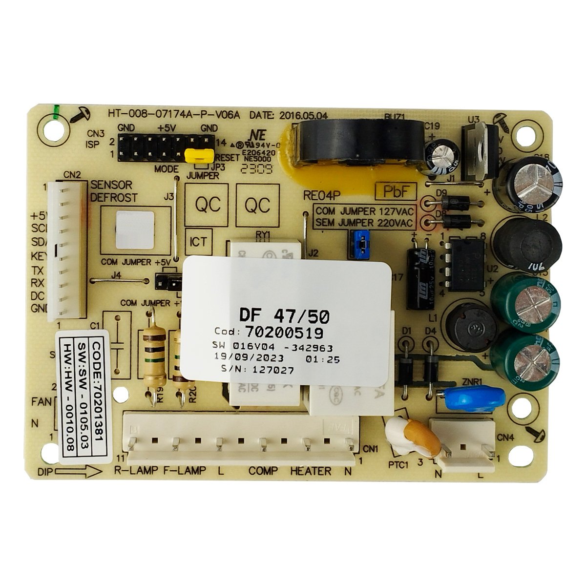 yuki　1212 Kit Placa Sensor Df47/Df49/Df50 Electrolux 127v Original Ref