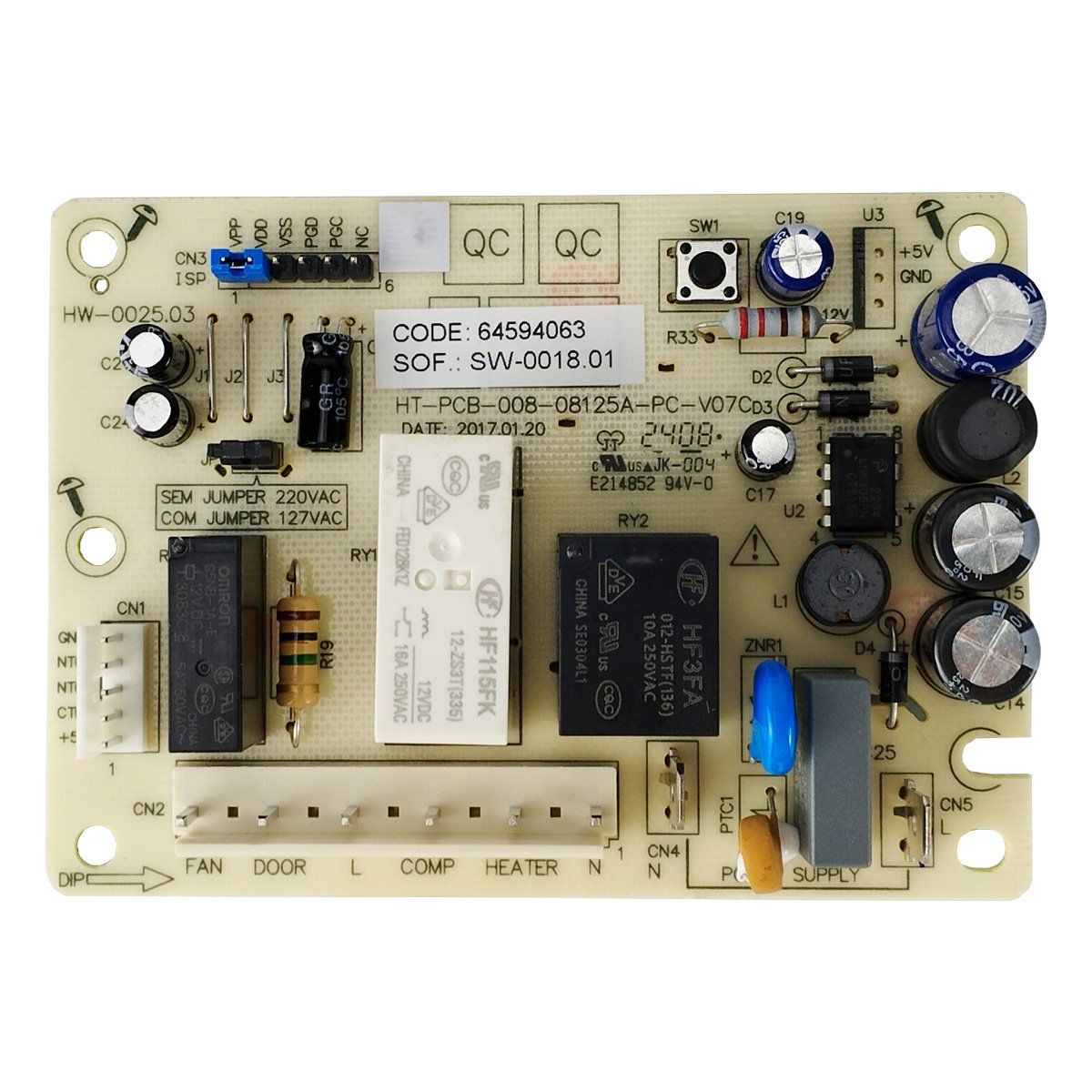 Placa Potência Refrigerador Electrolux DF34A DF35A DF35X Original