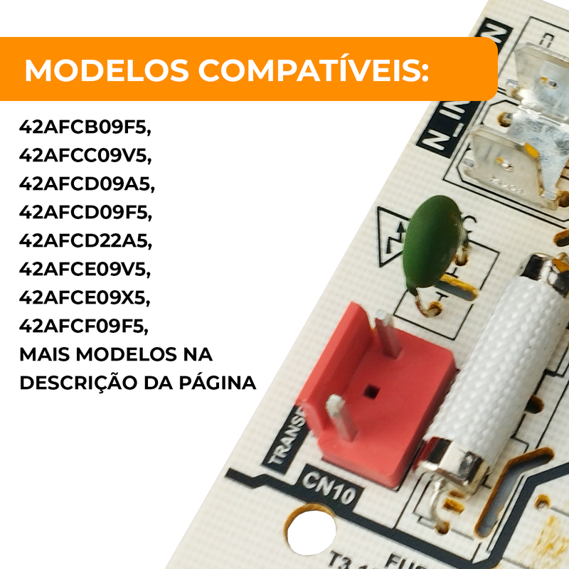 Placa Principal Evaporadora 9.000 Btus Springer Midea Comfee