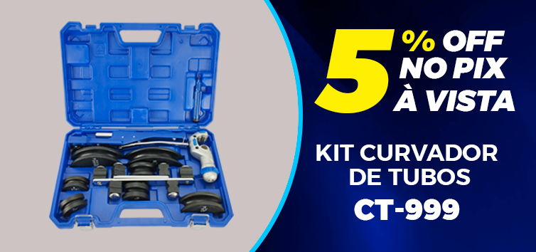 Kit Curvador De Tubos 1/4" A 7/8" com Cortador e Escareador HIATSU CT-999