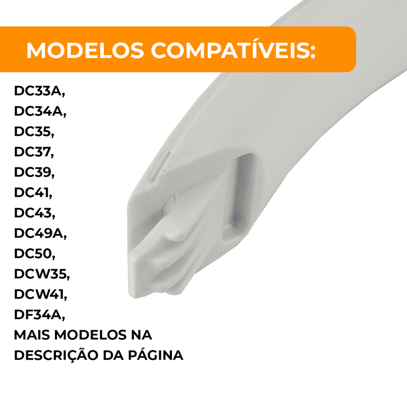 Base Puxador Porta Geladeira 67492896 Electrolux Original
