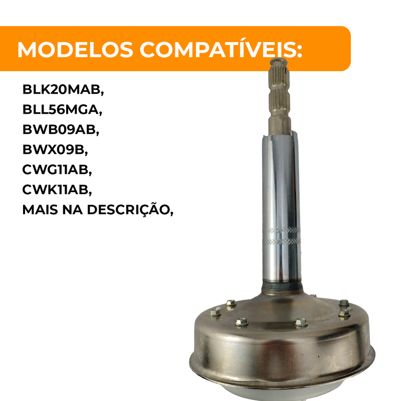 Conjunto do Mecanismo Eixo Curto Mondial 9kg a 11kg - Alado 7112103