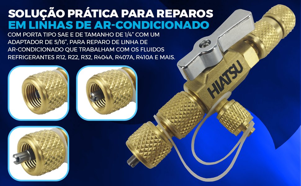 solução pratica para reparos em linhas de ar-condicionado trabalhando com fluídos r12 r22 r32 r404a r407a r410a e mais
