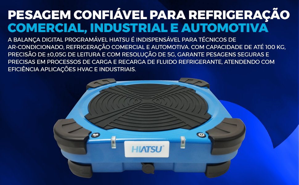 Balança Profissional Digital Programável 100 kg com Solenoide e Conexão Wireless BPH-100W hiatsu acompanha bolsa de transporte antiderrapante