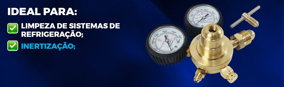 Regulador De Nitrog&ecirc;nio 0-600 PSI / 0-4000 PSI HT-4000 Hiatsu leitura exata da press&atilde;o de entrada e sa&iacute;da Teste de estanqueidade premium