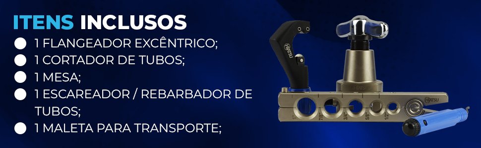 Flangeador Exc&ecirc;ntrico com Limitador 1/2 A 1 FLH-805 hiatsu com maleta escareador rebarbador de tubos como fazer flange dicas de flange