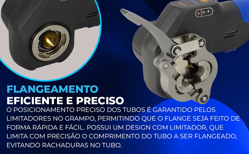 Flangeador A Bateria 1/4 A 3/4 Hiatsu CT-B800H elétrico como fazer flange flanges substitui o esforço manual dicas de flange premium