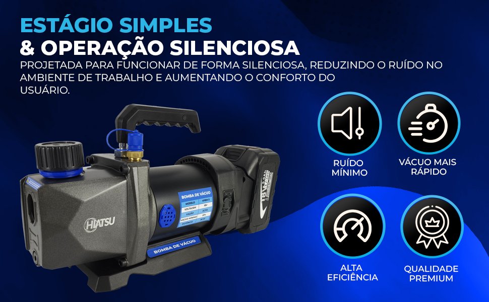 Bomba de V&aacute;cuo 3cfm a bateria Hiatsu Residencial E Automotivo VPBH-3 vacuum pump como ferramentas para ar condicionado bivolt vauum pump 5pa