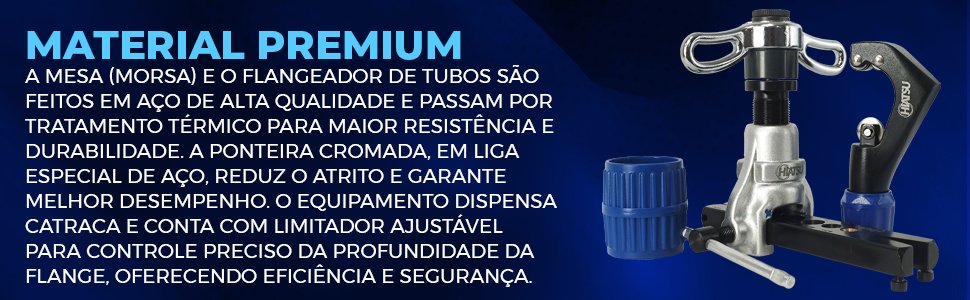 itens do kit Flangeador Exc&ecirc;ntrico Com Catraca 1/4 A 3/4 Hiatsu RCT-N806A-L