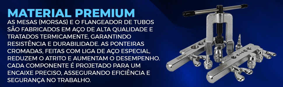 itens do Kit Flangeador de Tubos com Alargador 3/16 - 3/4 Hiatsu CT-275