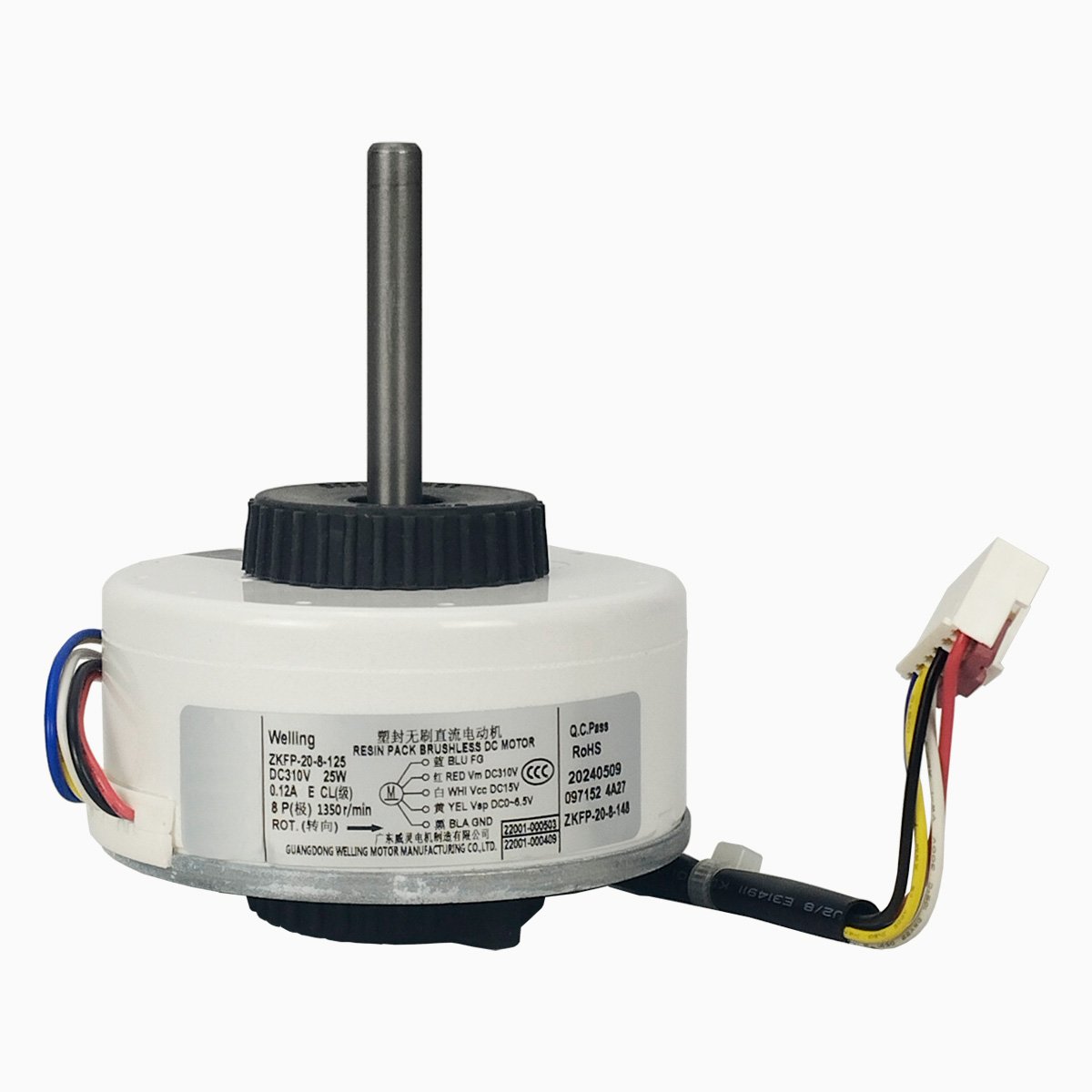 薪 Motor Ventilador Evaporadora 9 a 18.000 Btus Philco ZKFP-20-8-125