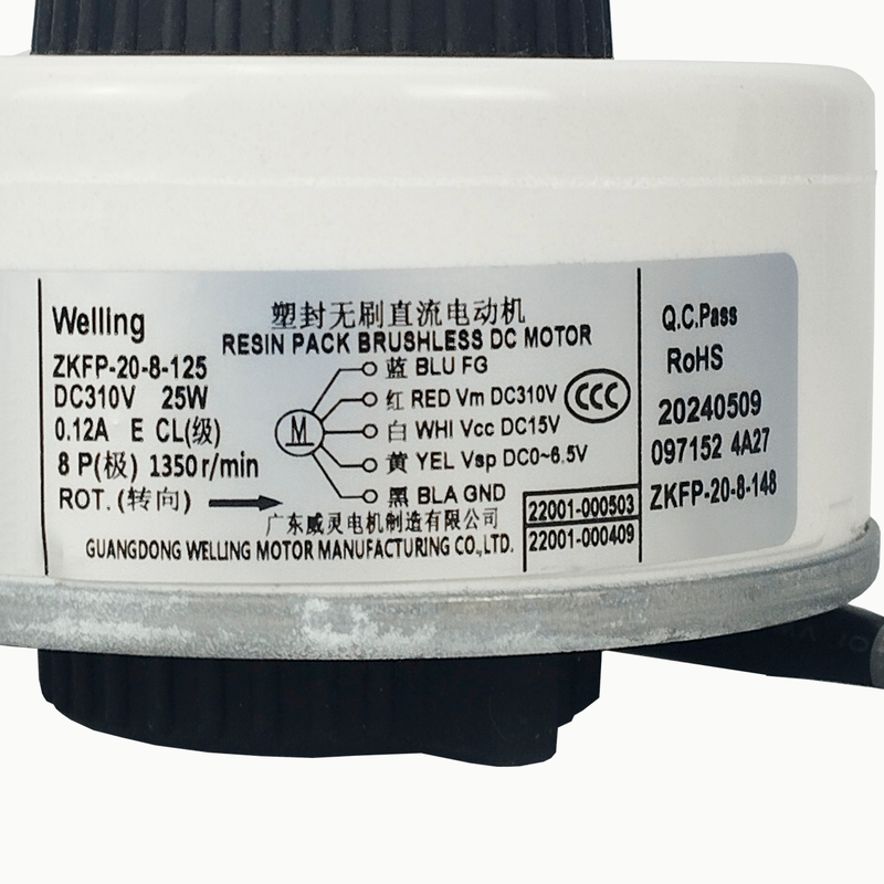 Motor Ventilador Evaporadora 9 a 18.000 Btus Philco ZKFP-20-8-125