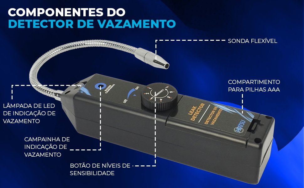 Detector de Vazamento de Gases Halogenados de Ar Condicionado Hiatsu WJL-6000