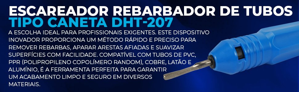 Escareador de Tubos Hiatsu DTH-207 – Acabamento Profissional de Tubulações