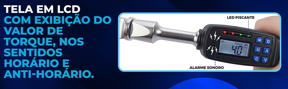 tela em lcd com exibi&ccedil;&atilde;o de torque