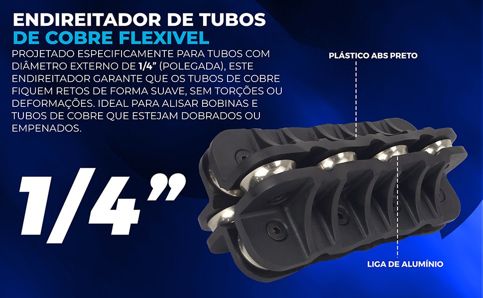 endireitador de um quarto polegadas hiatsu