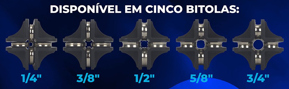 dispon&iacute;vel em cinco bitolas hiatsu