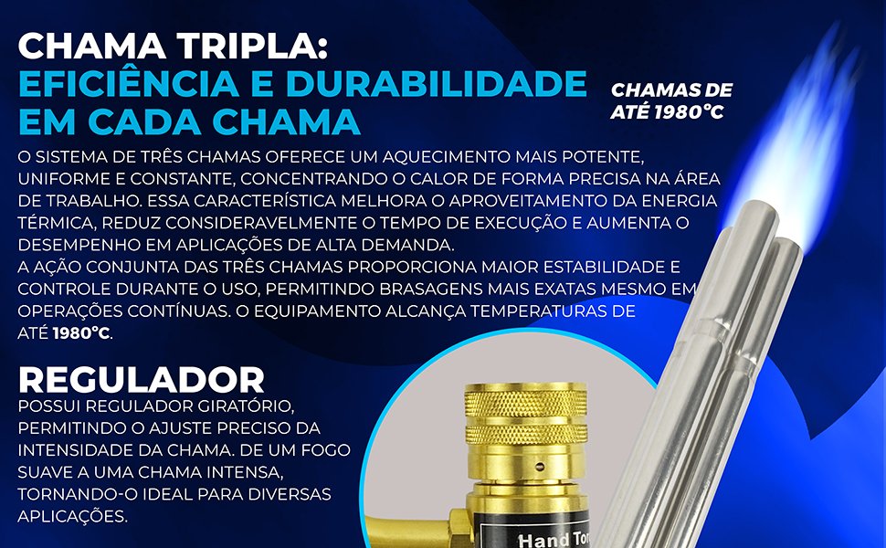 produto premium ma&ccedil;arico de cano triplo Hiatsu