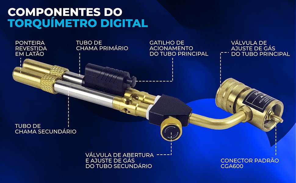 componentes do Ma&ccedil;arico com Ponta Dupla de Lat&atilde;o Hiatsu JH-2D2