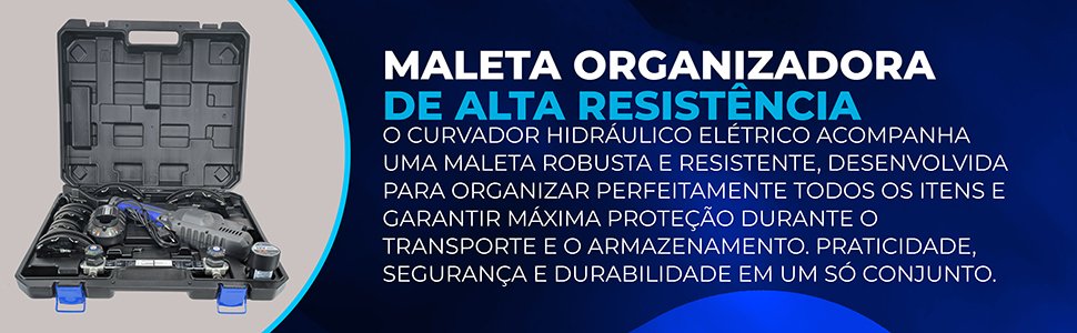 maleta organizadora do Curvador el&eacute;trico Hidr&aacute;ulico Hiatsu CTH-E999 Tubos de Cobre Alum&iacute;nio e outros metais
