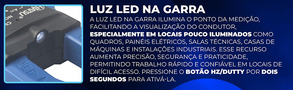 luz da garra do componentes do alicate amper&iacute;metro digital true rms com lpf e loz para eletricista e hvac Live Circuit Alert Filtro passa-baixa hiatsu